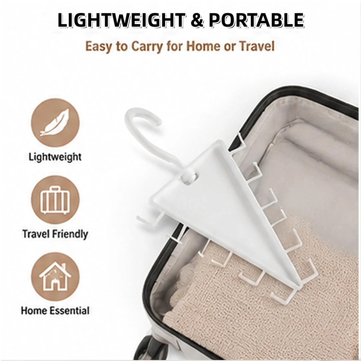V‑Shape Double Sided Clothes Hanger for Closet Organization, 360 Degree Swivel Space‑Saving Clothing Hanger, Multi‑Tier Vertical Storage Hanger Rack with 12 Hooks for Shirts, Coats and Trousers