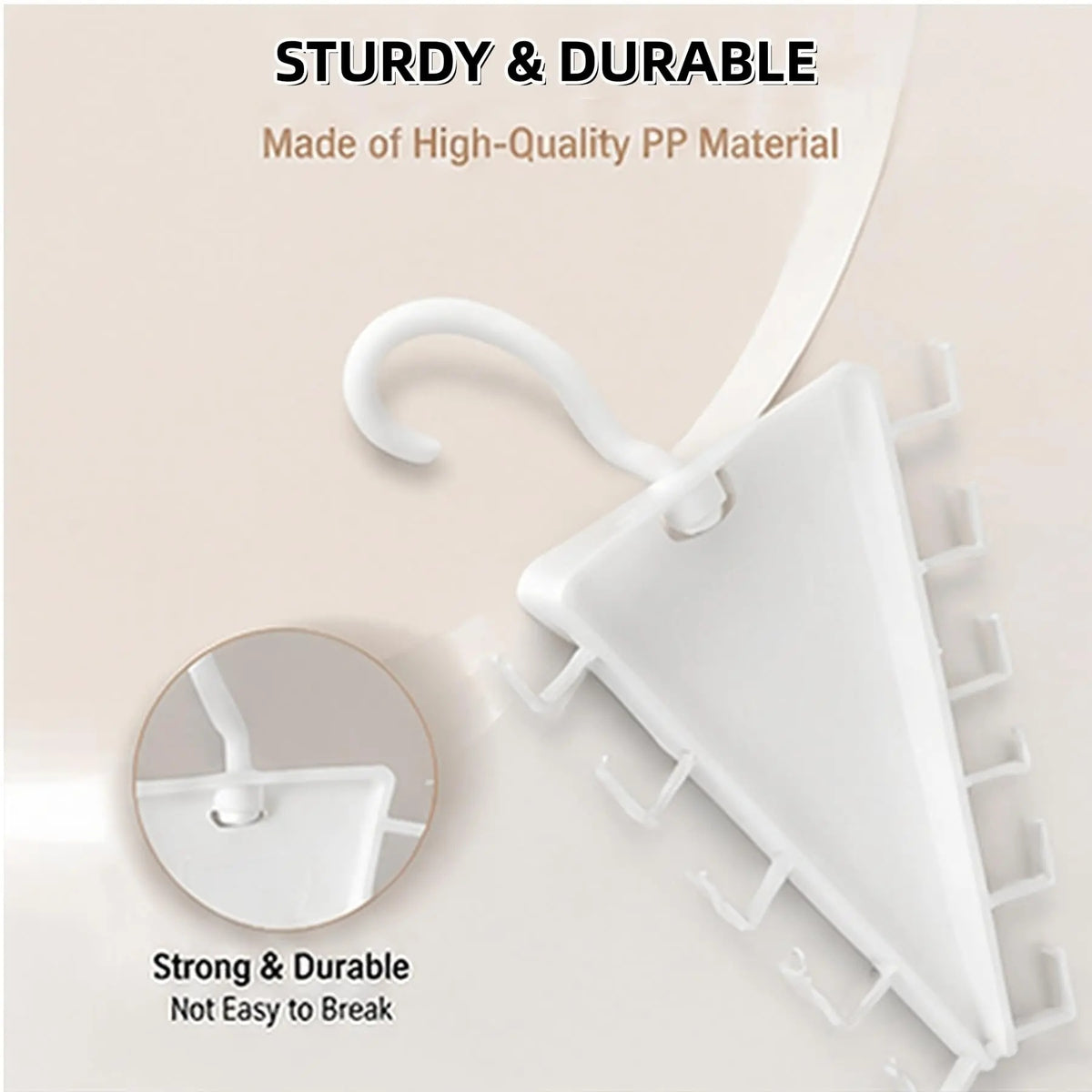 V‑Shape Double Sided Clothes Hanger for Closet Organization, 360 Degree Swivel Space‑Saving Clothing Hanger, Multi‑Tier Vertical Storage Hanger Rack with 12 Hooks for Shirts, Coats and Trousers